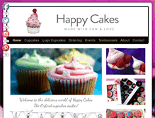 Tablet Screenshot of happy-cakes.co.uk